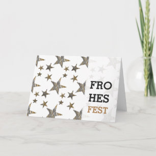 Moderne Sternen Karte Holiday Card