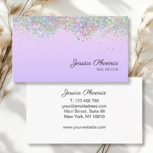 Moderner Glamour Glitzer sinkt Visitenkarte Business Card