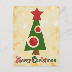 moderner Weihnachtsbaum Postcard