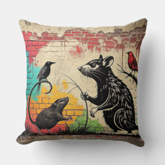 Modernes Design Street Art  Cushion