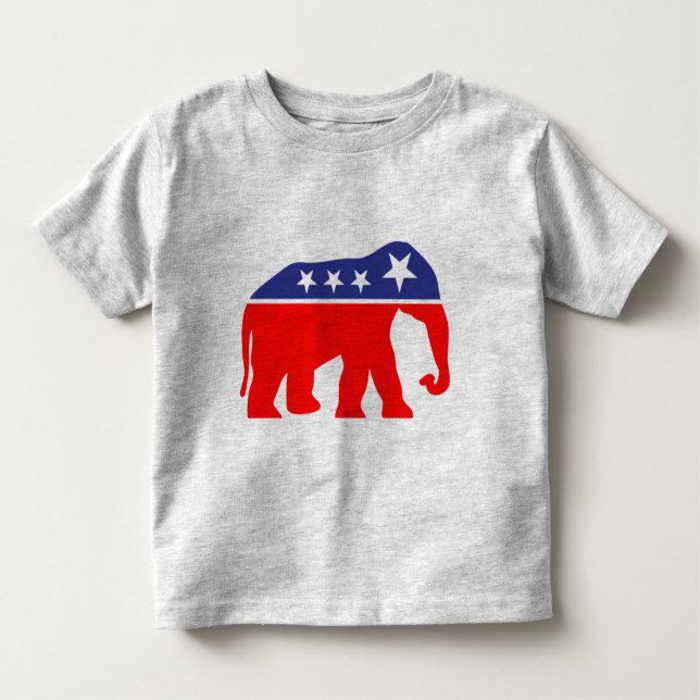 Modernised GOP Elephant Toddler T-Shirt (Front)