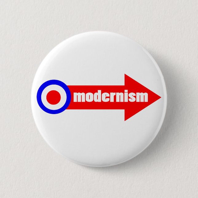 modernism Target & arrow 6 Cm Round Badge (Front)