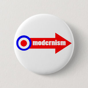 modernism Target & arrow 6 Cm Round Badge