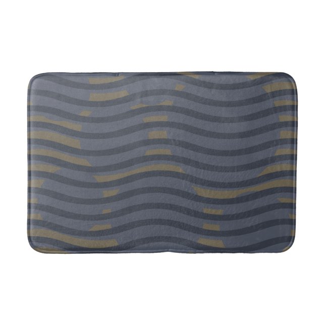 modernist abstract geometric bath mat (Front)