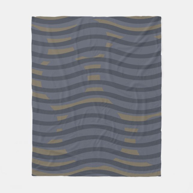 modernist abstract geometric fleece blanket (Front)