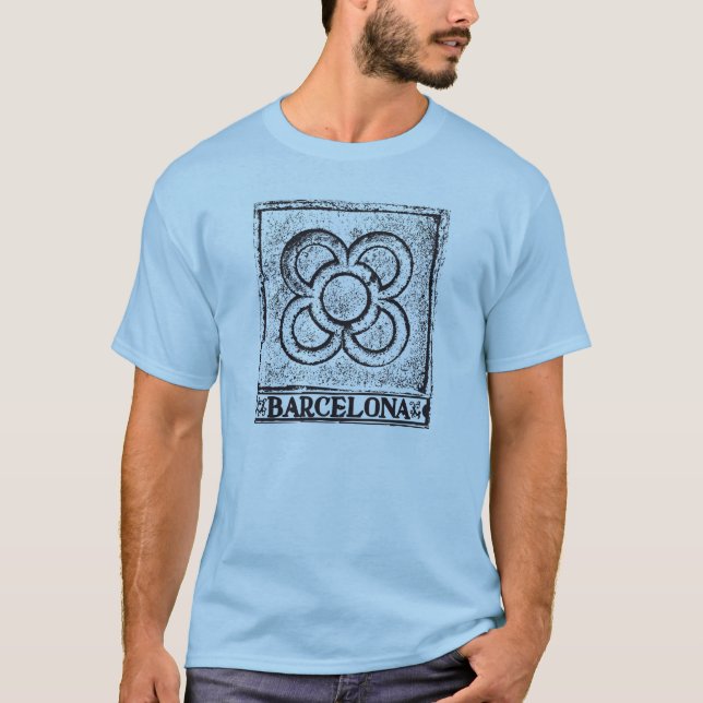 Modernist Barcelona tile T-Shirt (Front)