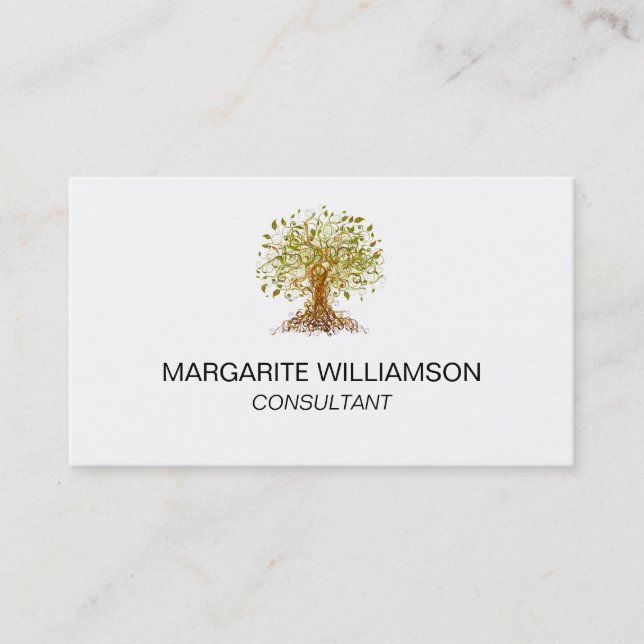 Modernist Tree 13 Business Card (Front)