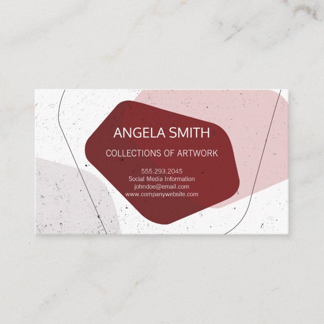 Modernistic Shapes Business Card (Front)