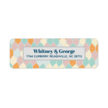 Modernly Retro | Return Address Label