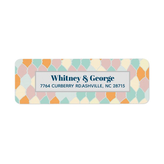 Modernly Retro |  Return Address Label (Front)