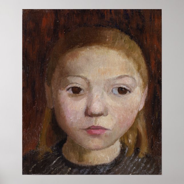 Modersohn-Becker - Head Of A Girl Poster (Front)