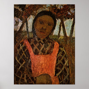 Modersohn-Becker - Peasant Child With Pink Apron  Poster