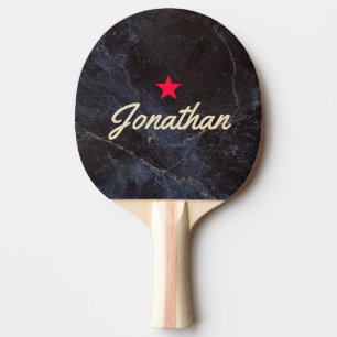 Modest Dark Stone Vintage Star Signature Ping Pong Paddle