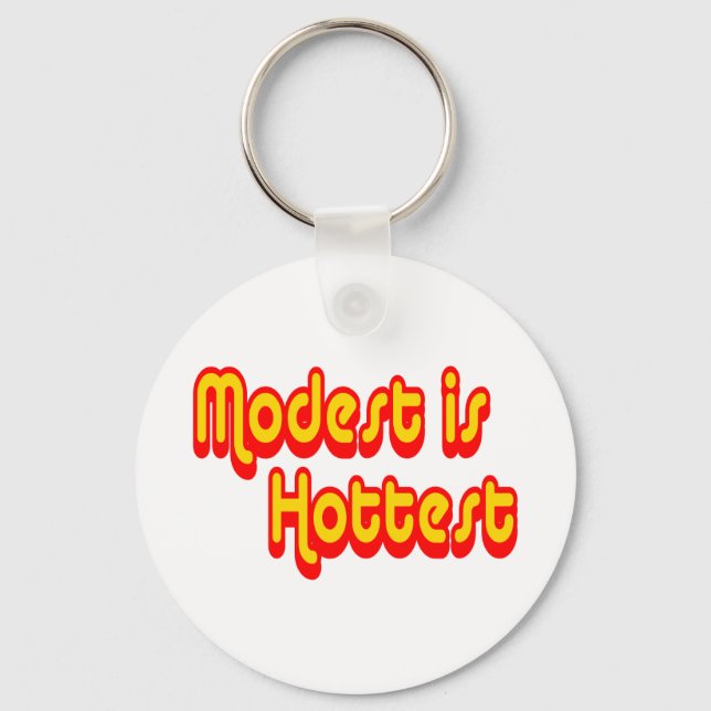 Modest is Hottest Key Ring (Front)