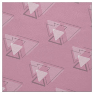 Modest Monochrome Geometric Triangles Joke Fabric