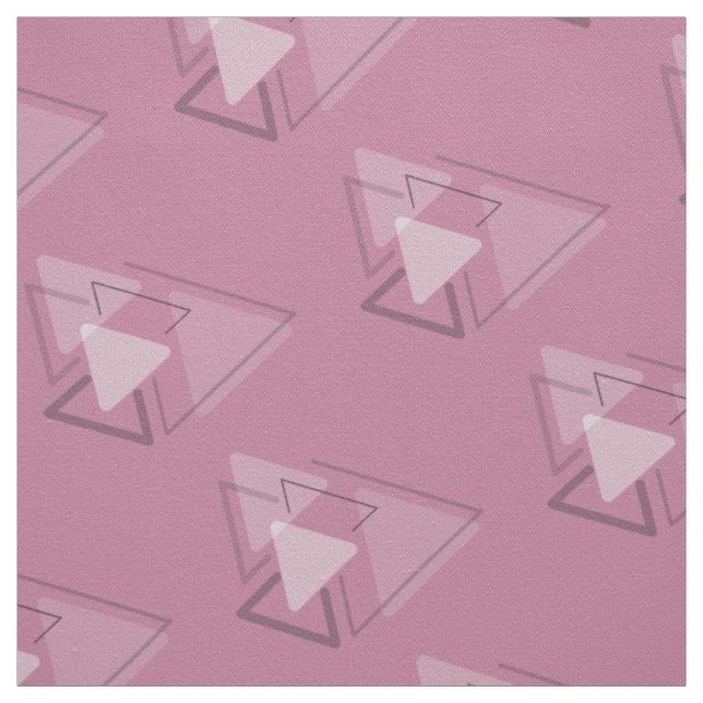 Modest Monochrome Geometric Triangles Joke Fabric (Swatch)