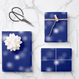Modest White Playful Random Fading Away Points Wrapping Paper Sheet
