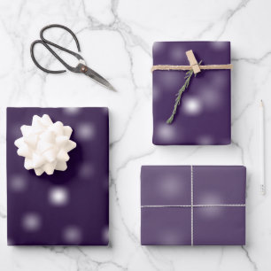 Modest White Playful Random Fading Away Points Wrapping Paper Sheet