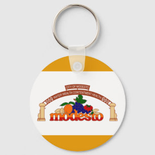 Modesto (California) City flag Keychain