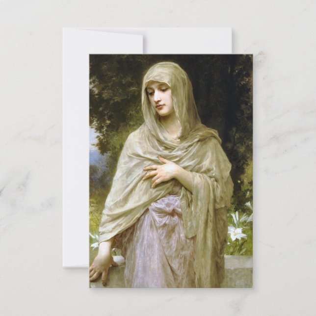 Modesty 1902 William Bouguereau Card (Front)