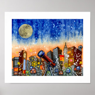 Modge City - Clocklands - 12 x 10 Poster