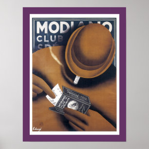 Modiano Cigaret Paper Advertisement Poster
