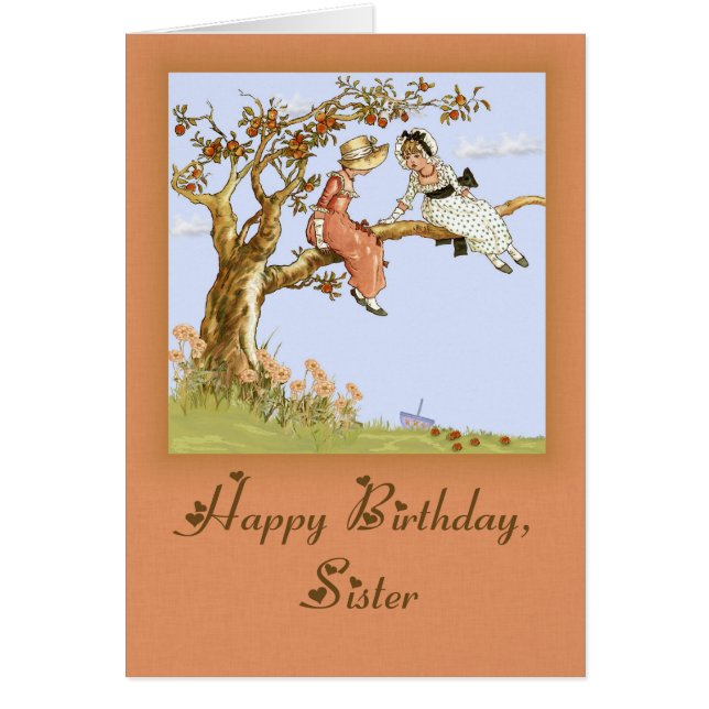 Modified Kate Greenaway Girls in Apple Tree (Front)