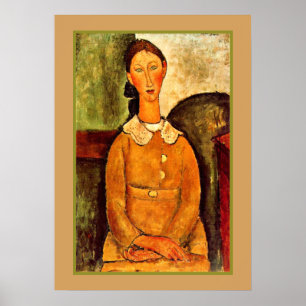 Modigliani - A Girl in a yellow dress Poster