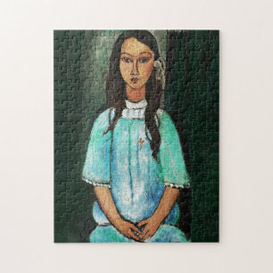 Modigliani Alice Vintage Fine Art Painting Jigsaw Puzzle