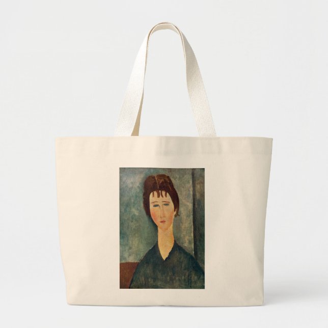 Modigliani Amedeo Portrait Large Tote Bag (Front)