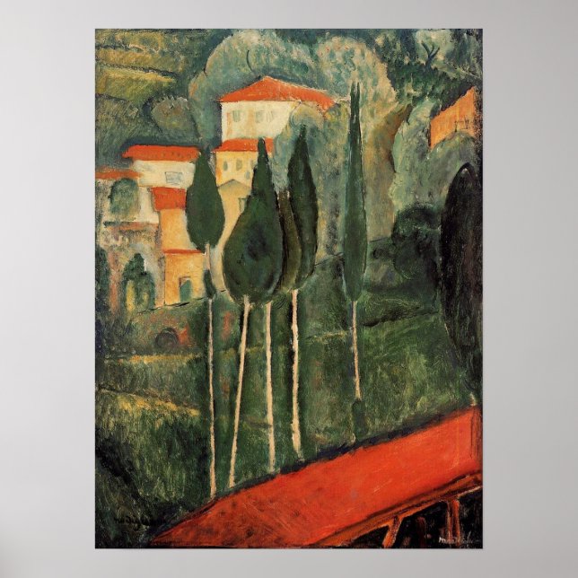 Modigliani - Landscape Southern France 1919 Poster (Front)