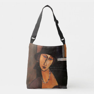 Modigliani - Portrait of Jeanne Hebuterne w/Hat Crossbody Bag