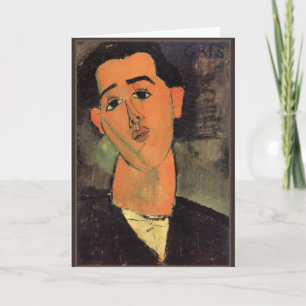 Modigliani - Portrait of Juan Gris Card