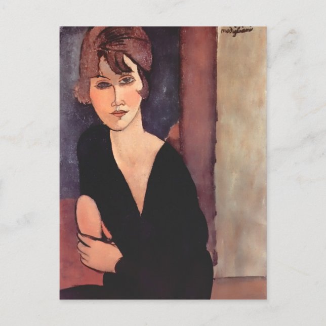 Modigliani Portrait of Madame Reynouard Postcard (Front)
