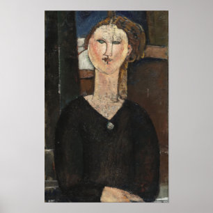 Modigliani Woman with Brooch Modern Art Print