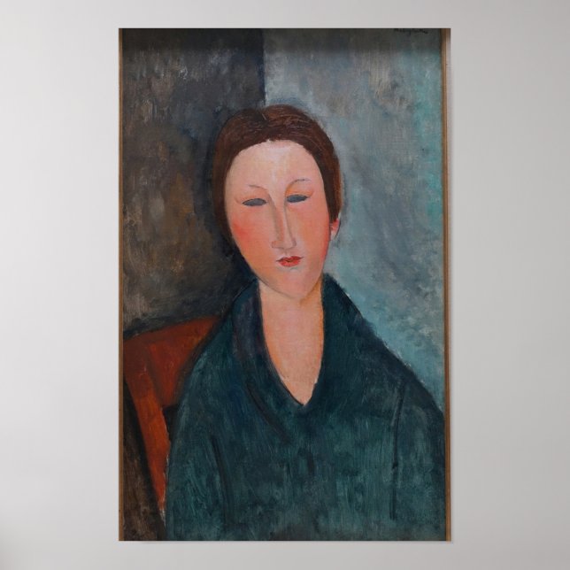Modigliani Woman with Closed Eyes Art Print (Front)