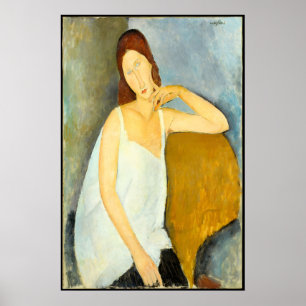 Modigliani Woman with Red Hair Print Modernist