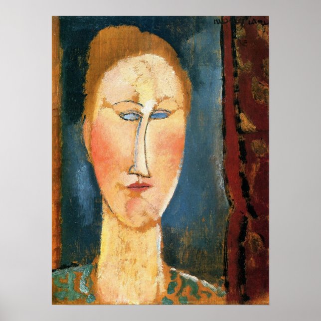 Modigliani - Woman's Head With Red Hair Poster (Front)