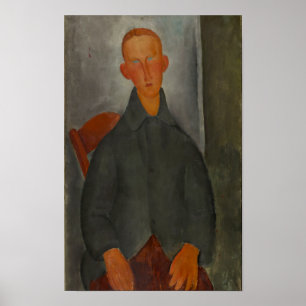 Modigliani Young Man Modern Art Print