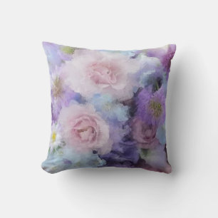 Modish Abstract Floral Pastel Colours Template Top Cushion