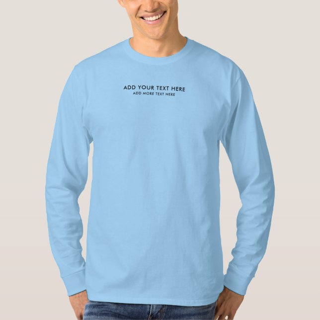 Modish Small Font Template Mens Long Sleeve T-Shirt (Front)