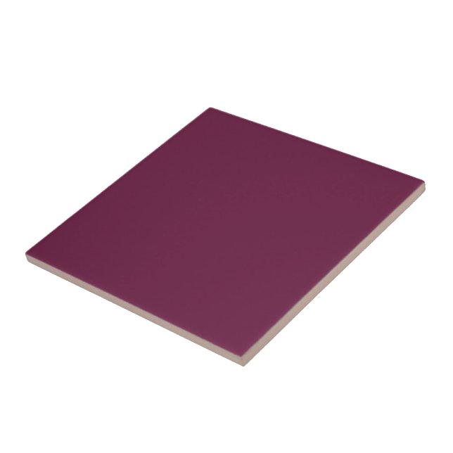Modishly Masterful Maroon Colour Ceramic Tile (Side)