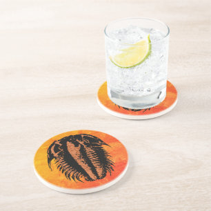 Modocia Typicalis Fossil Trilobite Coaster