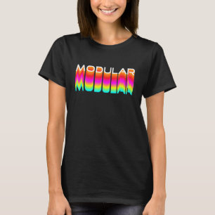 Modular  80s Retro Analogue Synthwave Modular Synt T-Shirt