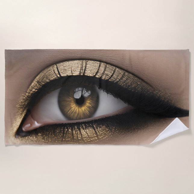 modular eyes beach towel (Front)