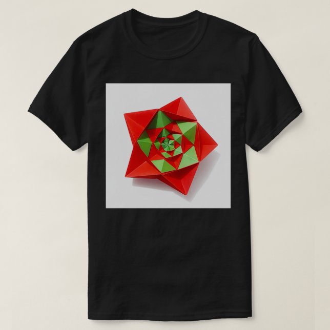 modular origami star T-Shirt (Design Front)