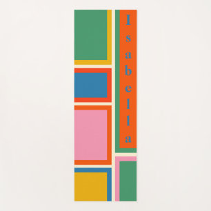 Modular Retro Modern Geometric Personalized Yoga M Mat