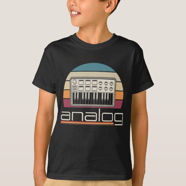 Modular Synthesizer Acid Analogue Synth Musician T-Shirt (Front)