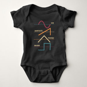 Modular Synthesizer Analogue Waveform Baby Bodysuit