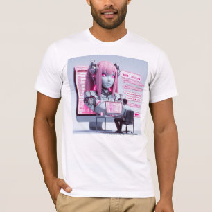 Moe 萌え I Love Chatbots Ai Robots Futuristic Design T-Shirt